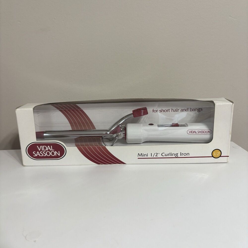Vidal Sassoon Professional Mini Curling Iron 1/2” Mini Model VS143 New In Box